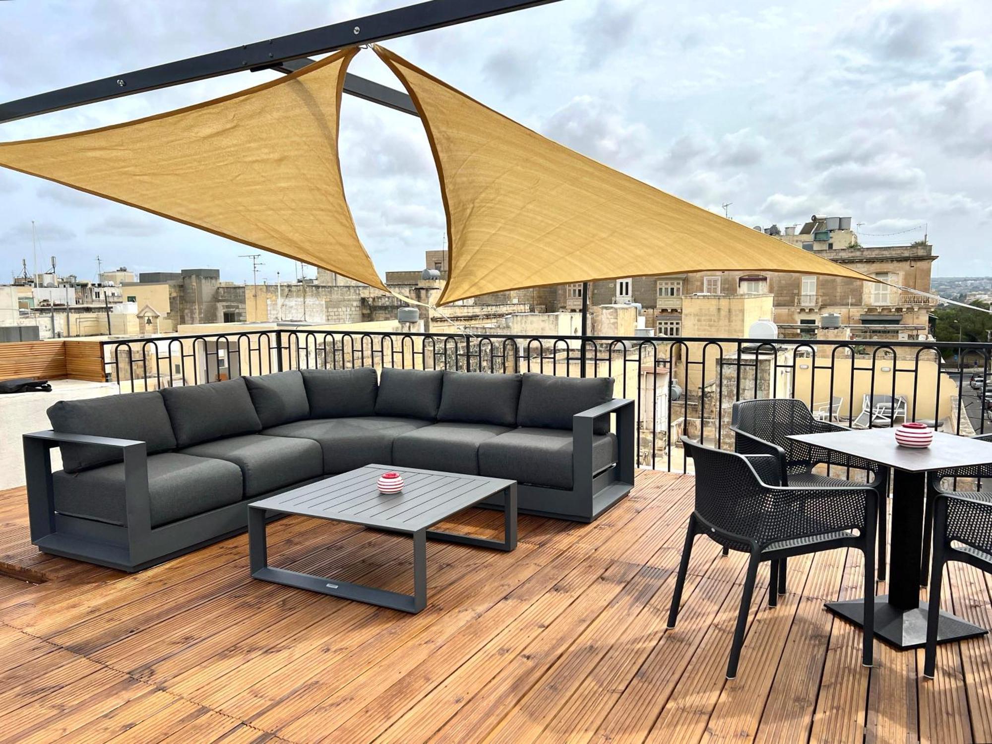 Florette Suite 1Br With Stunning Lounge Terrace By Arcobnb Floriana Kültér fotó